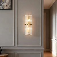 Moderne og elegant luksus væglampe i rustfrit stål