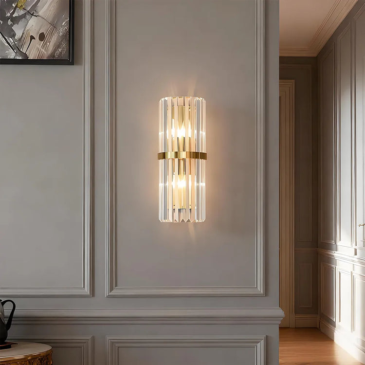 Moderne og elegant luksus væglampe i rustfrit stål