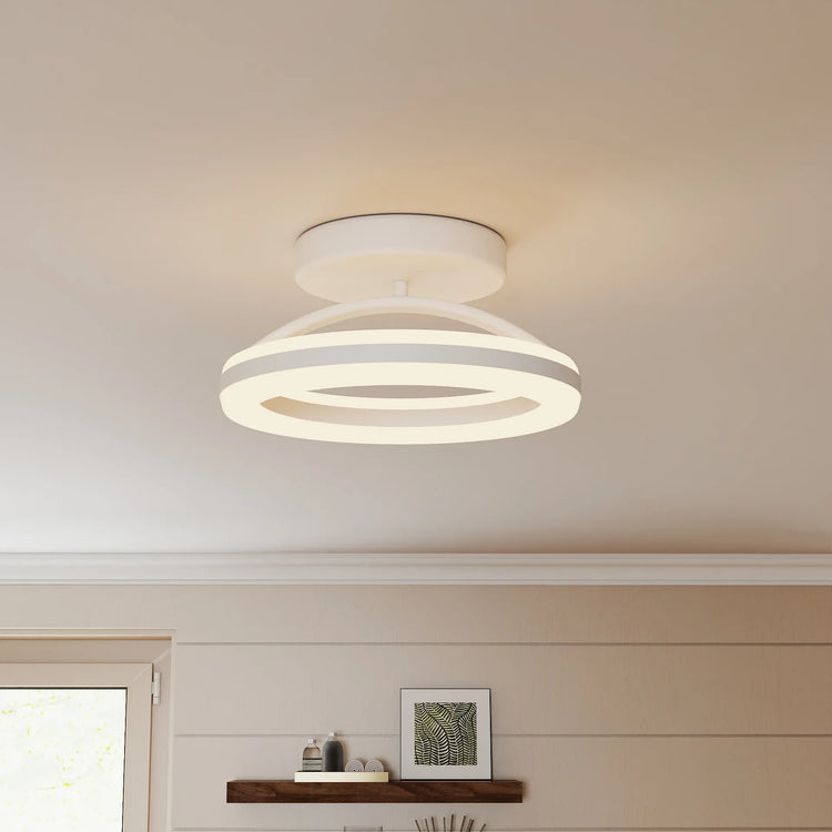 Schicke moderne runde Deckenleuchte aus Eisen