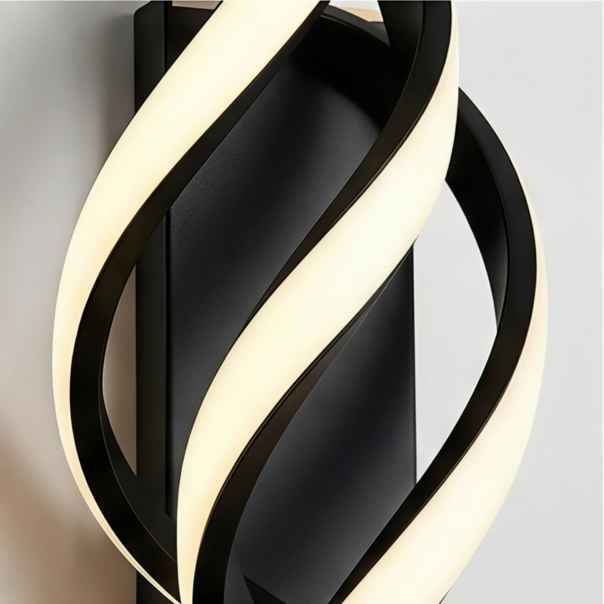 Moderna lampada da parete a spirale creativa