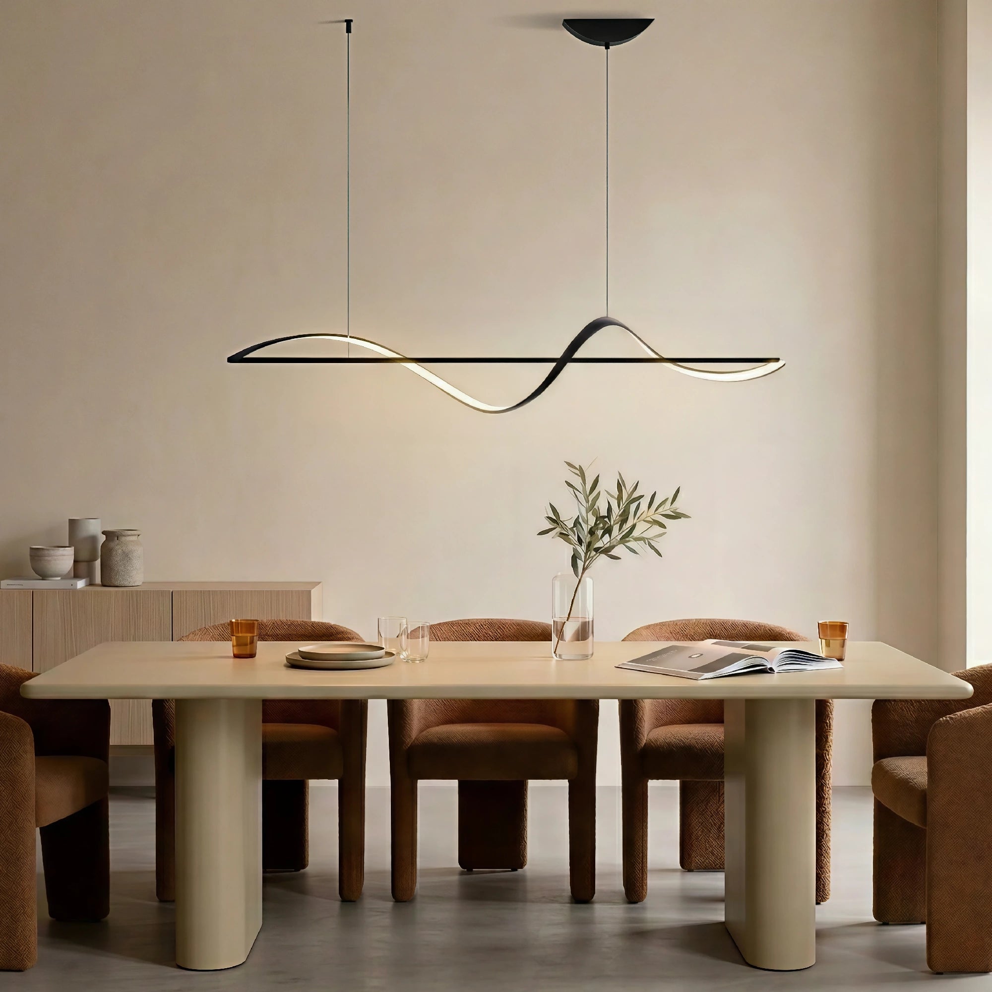 Lampada a sospensione da ristorante moderna e creativa dalle linee semplici italiane