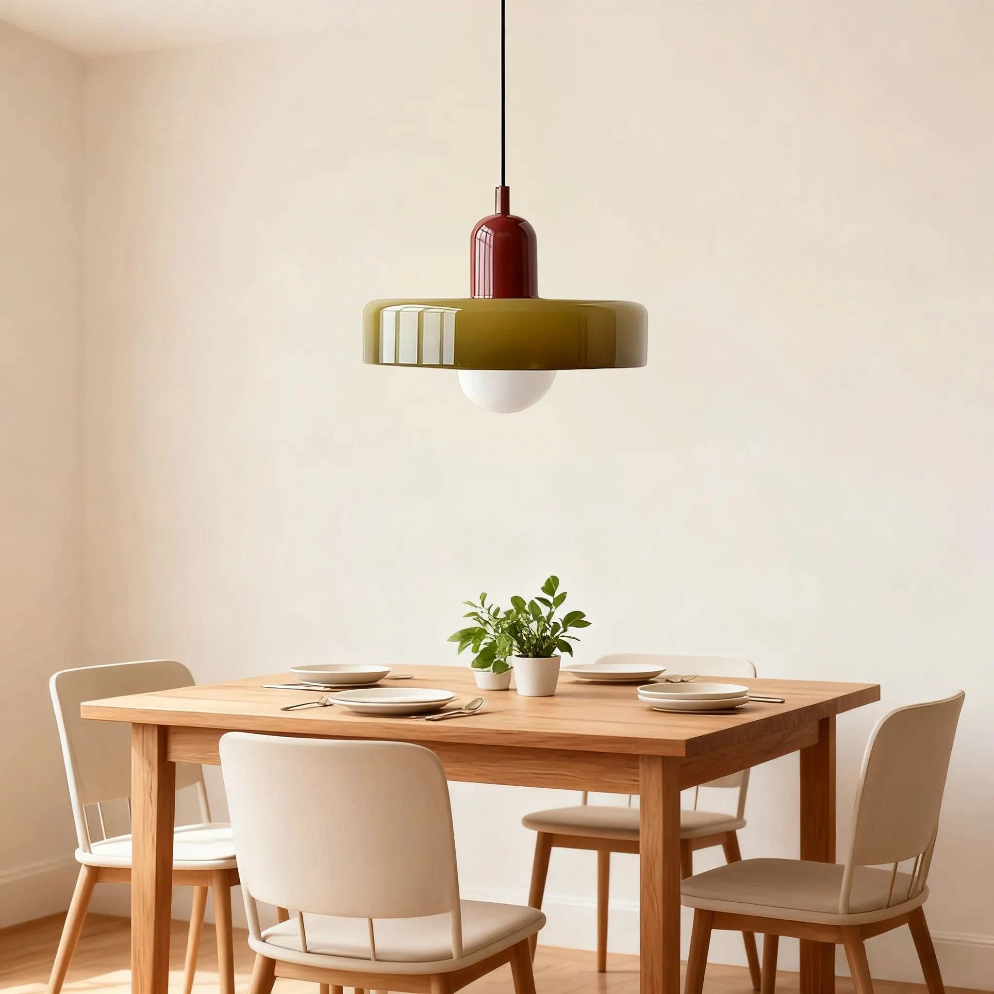 Glarefusion Moderne Bauhaus Glas LED Pendel