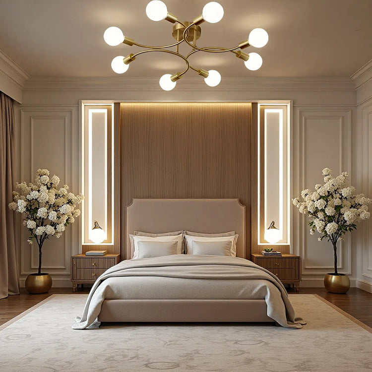 Moderne kreativt multi-pære loftslys