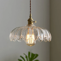 Glarefusion Chic Glass Flower Pendant Lamp