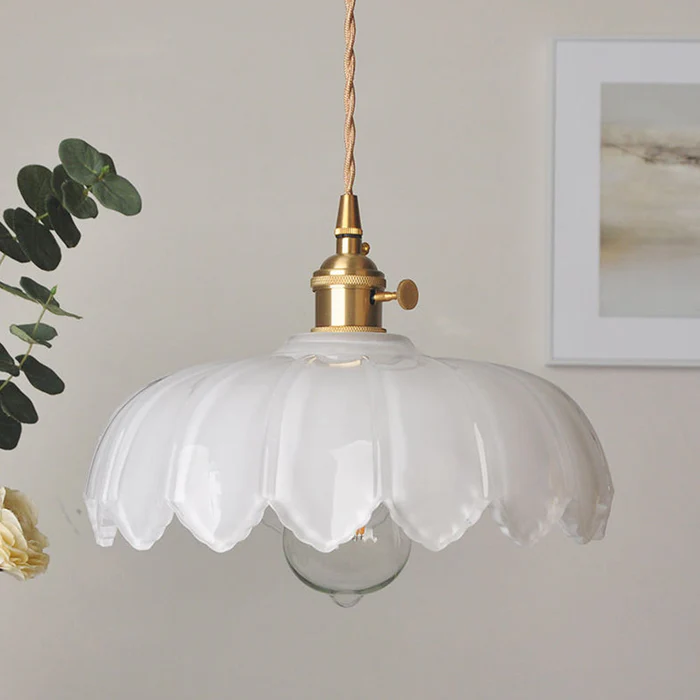 Glarefusion Chic Glass Flower Pendel Lampe