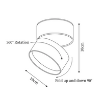 Adjustable 360 Rotation Ceiling Light