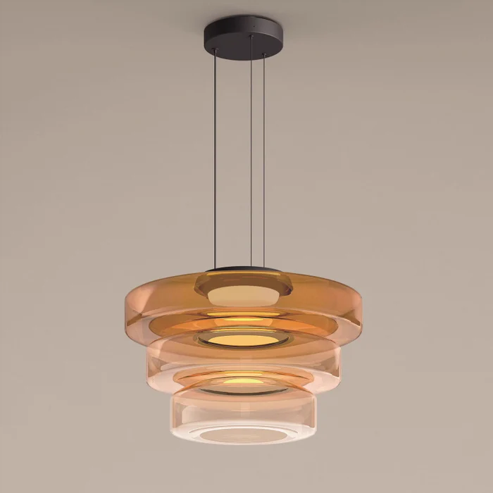 Bauhaus Style Glass Pendant Light