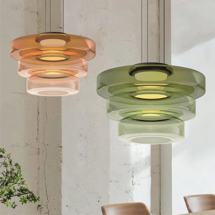 Bauhaus stil glas pendel lys