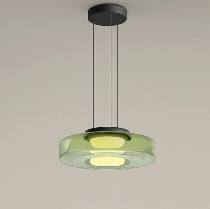 Bauhaus Style Glass Pendant Light