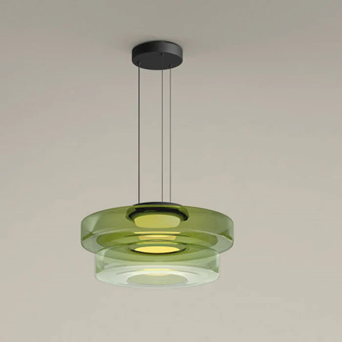 Bauhaus Style Glass Pendant Light