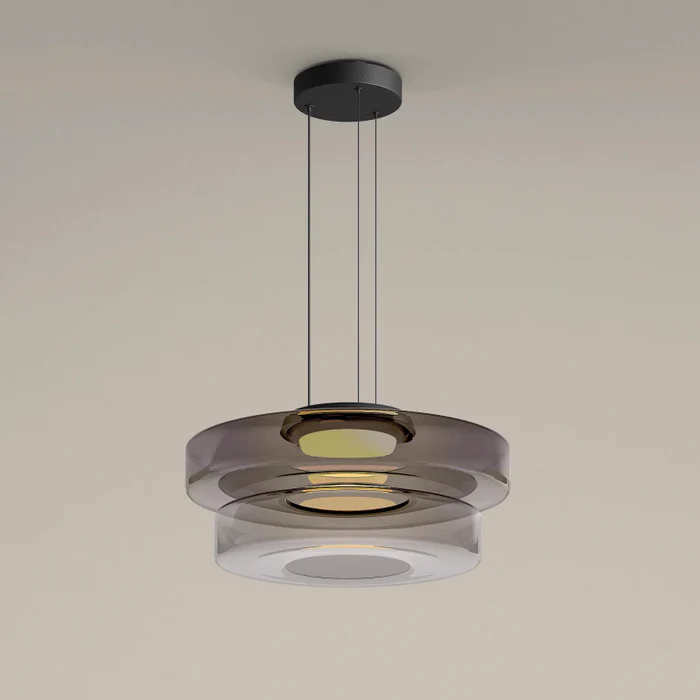 Bauhaus Style Glass Pendant Light