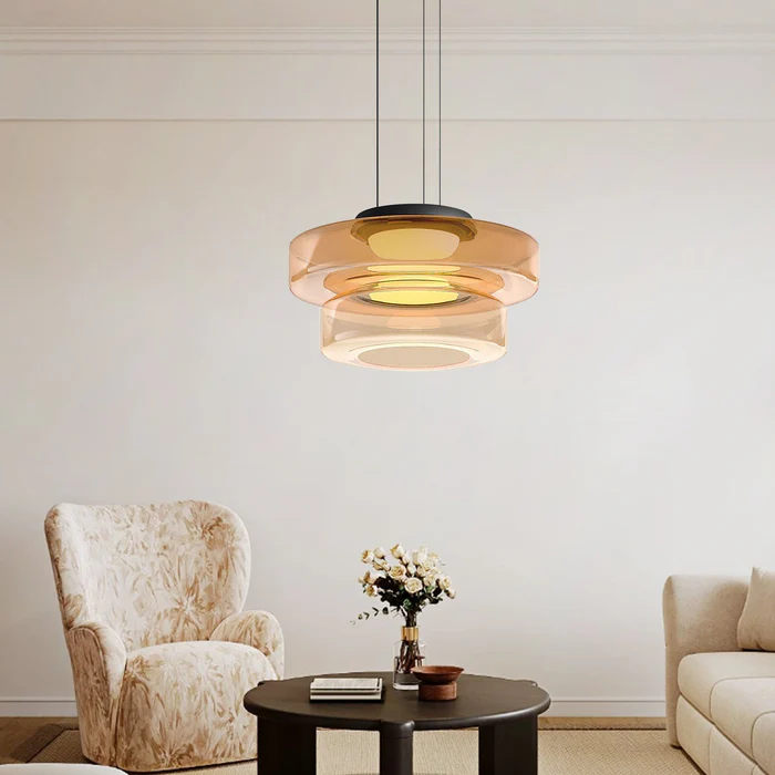 Bauhaus Style Glass Pendant Light