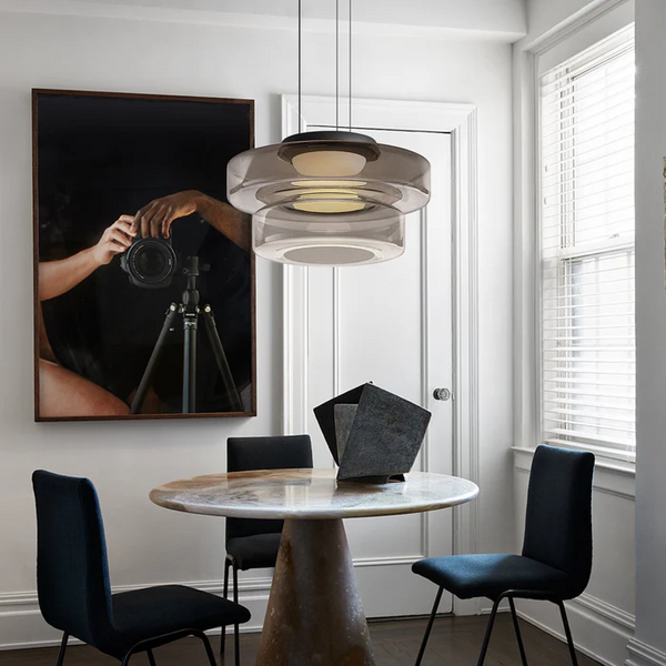 Bauhaus Style Glass Pendant Light