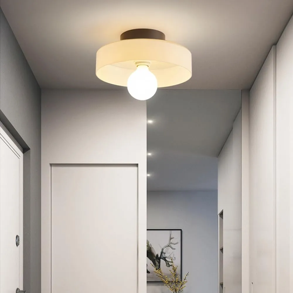 Modern Round Glass Ceiling Light