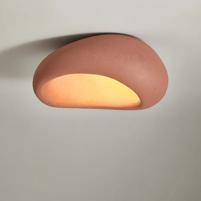 Moon-Shaped FlushMount Ceiling Light
