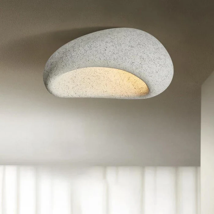 Moon-Shaped FlushMount Ceiling Light