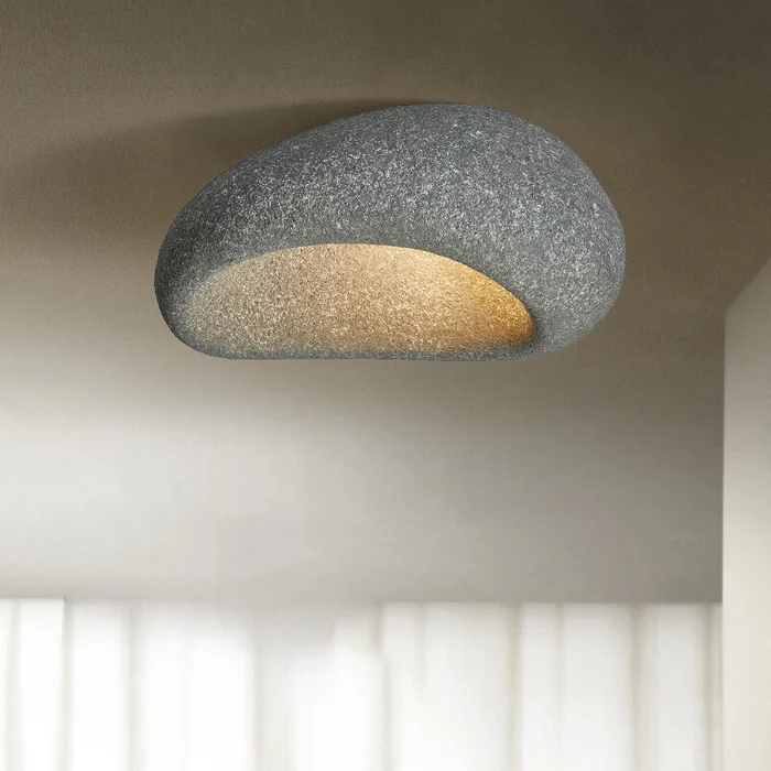 Moon-Shaped FlushMount Ceiling Light