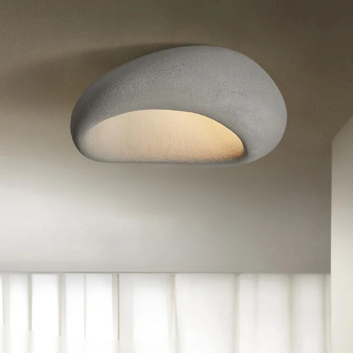 Moon-Shaped FlushMount Ceiling Light
