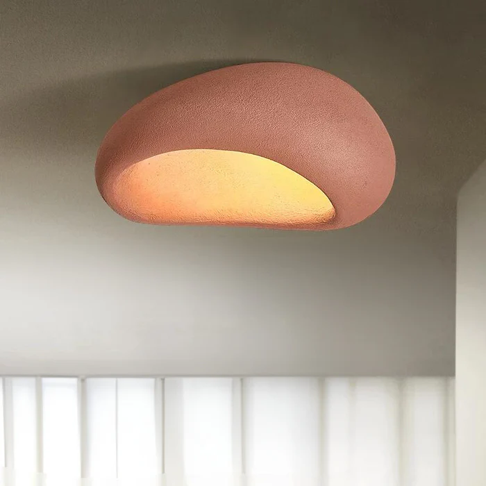 Moon-Shaped FlushMount Ceiling Light