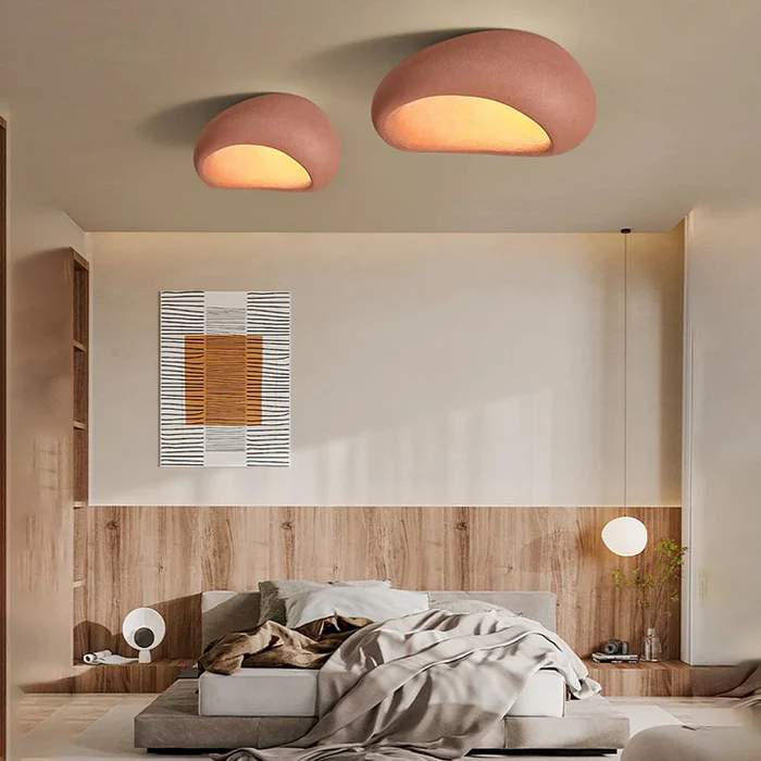 Moon-Shaped FlushMount Ceiling Light
