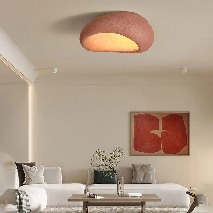 Moon-Shaped FlushMount Ceiling Light