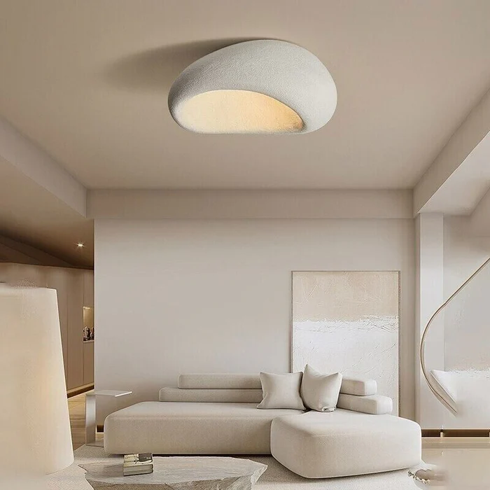 Moon-Shaped FlushMount Ceiling Light