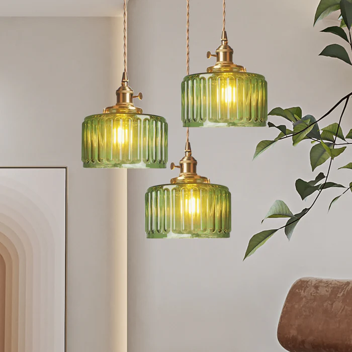 Vintage krystal hængende lampe