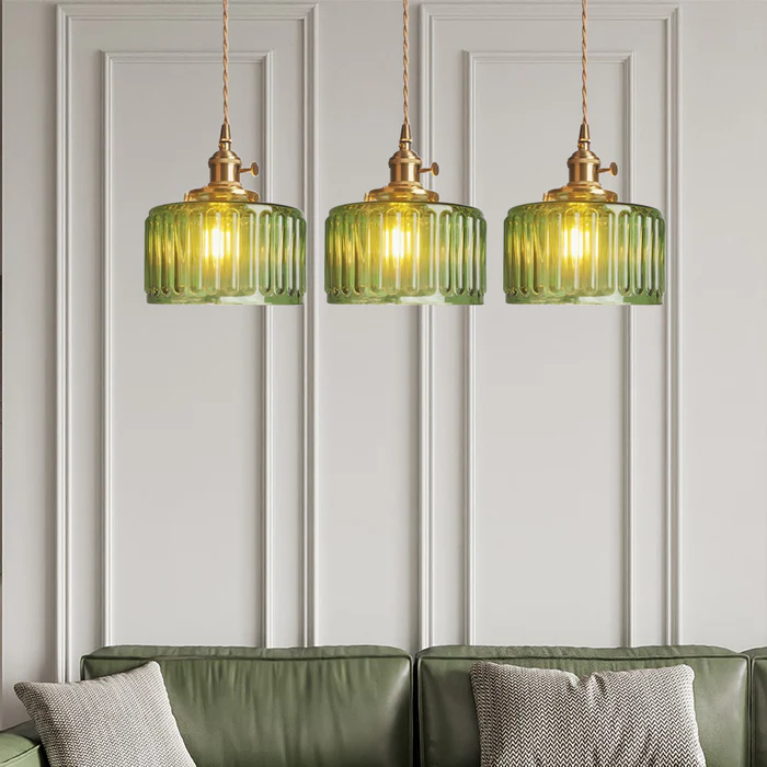 Vintage krystal hængende lampe