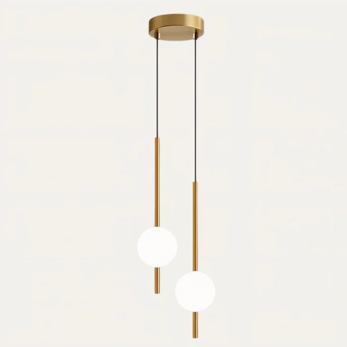 Lampada a sospensione cilindrica da comodino moderna