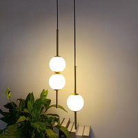 Modern Bedside Cylindrical Hanging Lamp