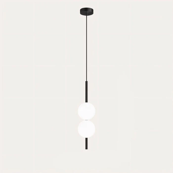 Lampada a sospensione cilindrica da comodino moderna