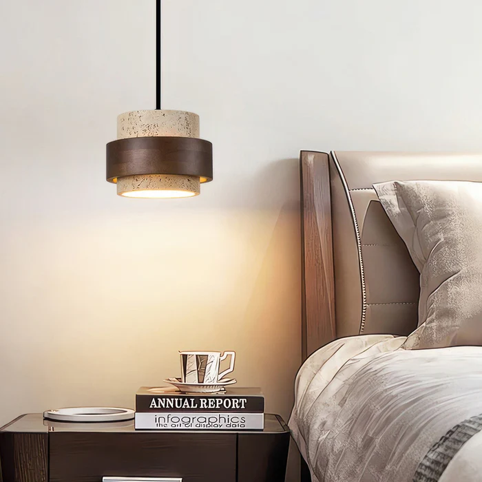 Retro sten Wabi-Sabi pendel