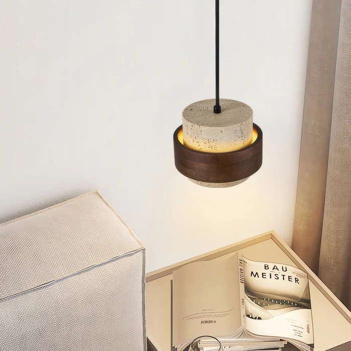 Retro sten Wabi-Sabi pendel