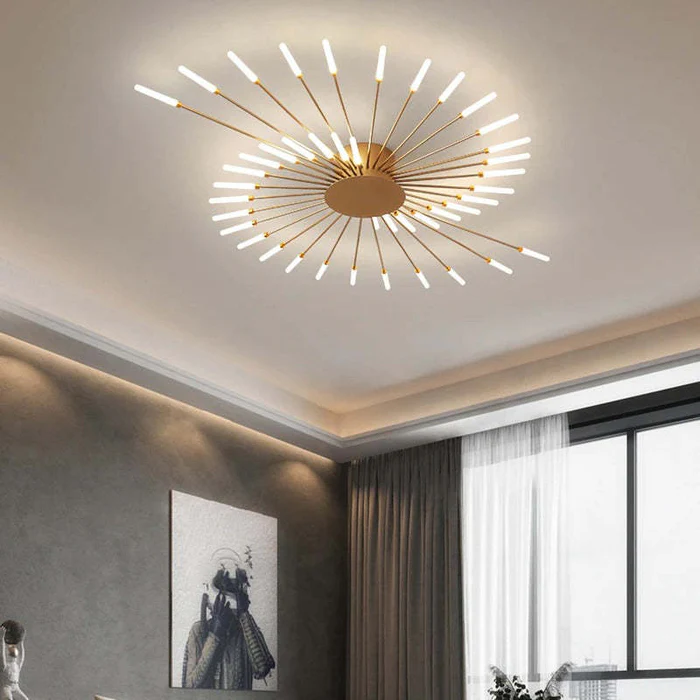 Luci da soffitto con fuochi d'artificio
