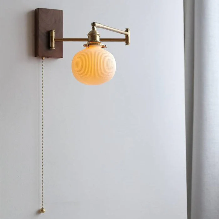 Applique murale réglable en bois moderne