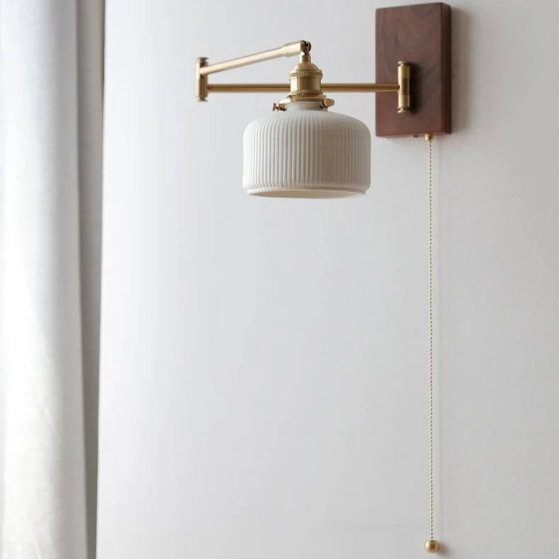 Applique murale réglable en bois moderne