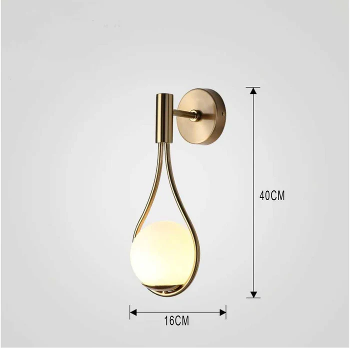 Elegante lampada da parete nordica moderna