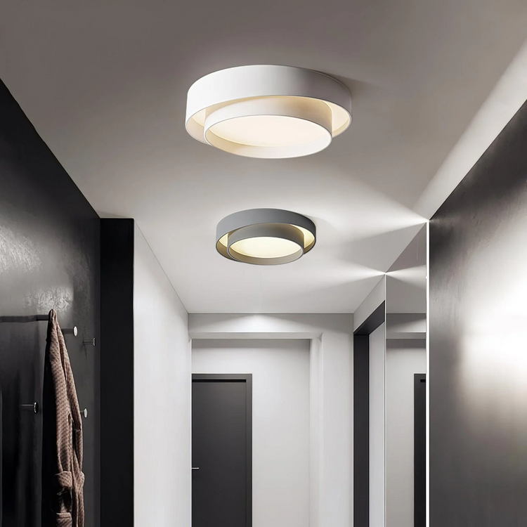 Modern Double Round Ceiling Light