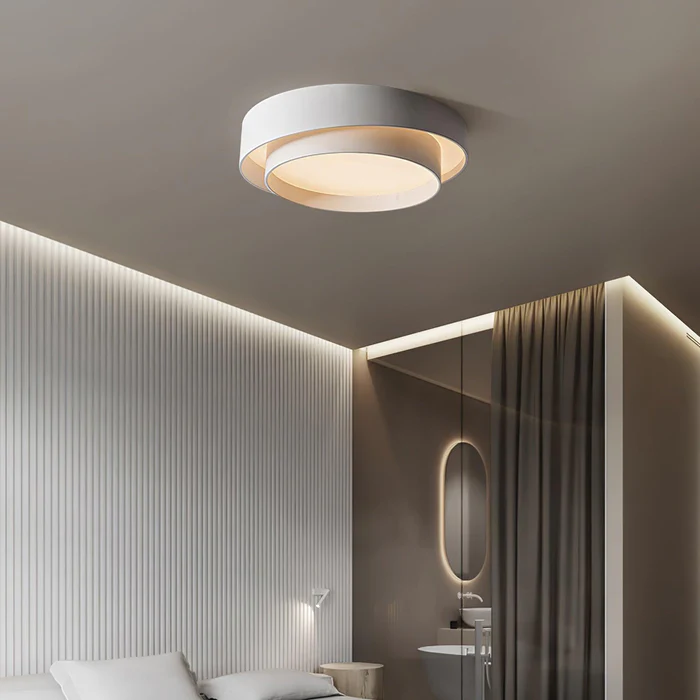 Modern Double Round Ceiling Light