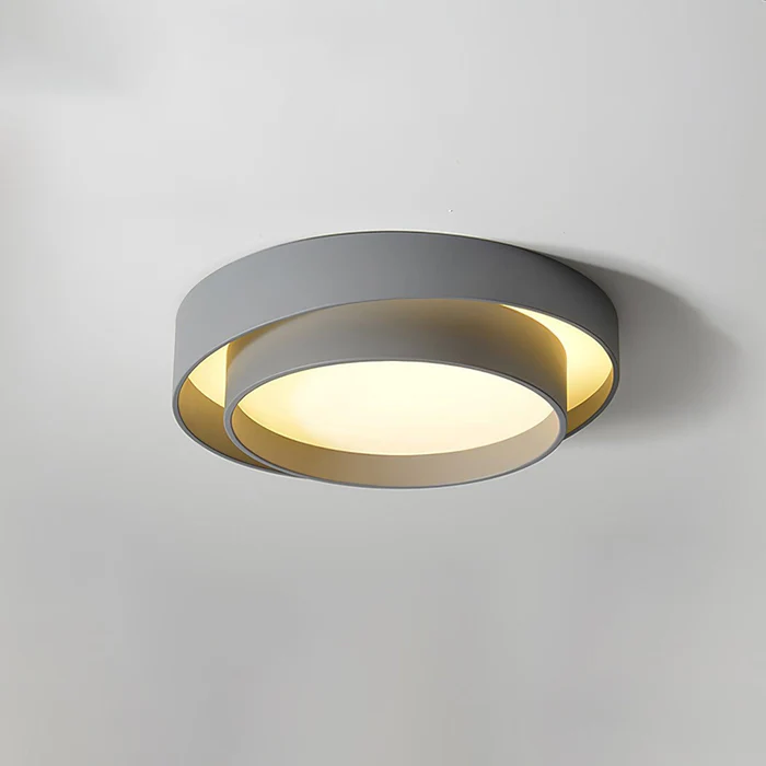 Modern Double Round Ceiling Light