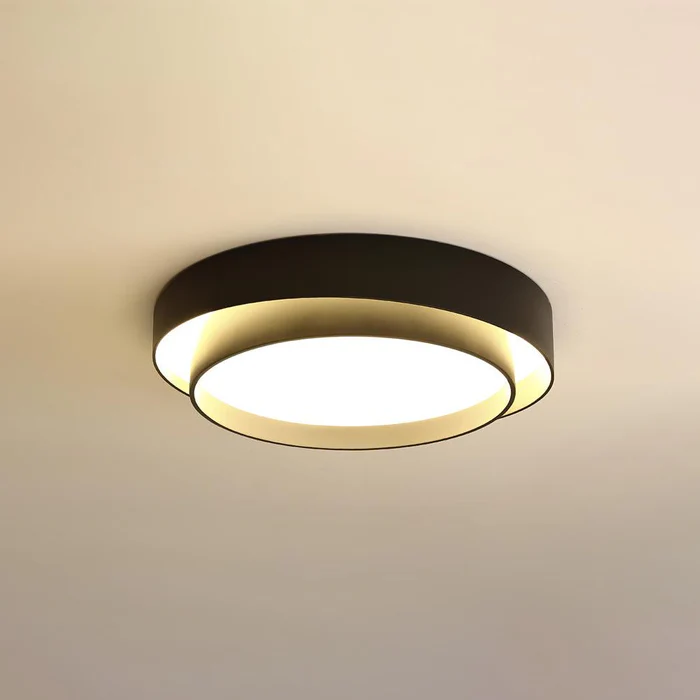 Modern Double Round Ceiling Light