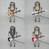 Robotlampe med guitar