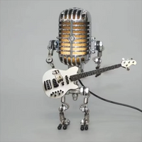 Robotlampe med guitar