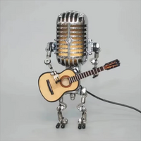 Robotlampe med guitar