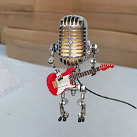 Robotlampe med guitar