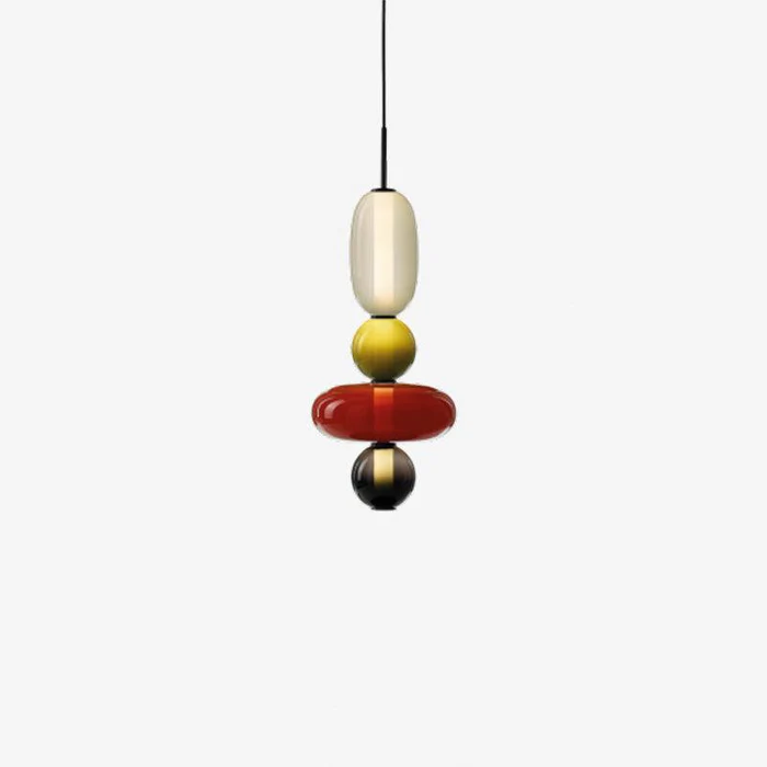 Elegante lampada a sospensione in vetro candito