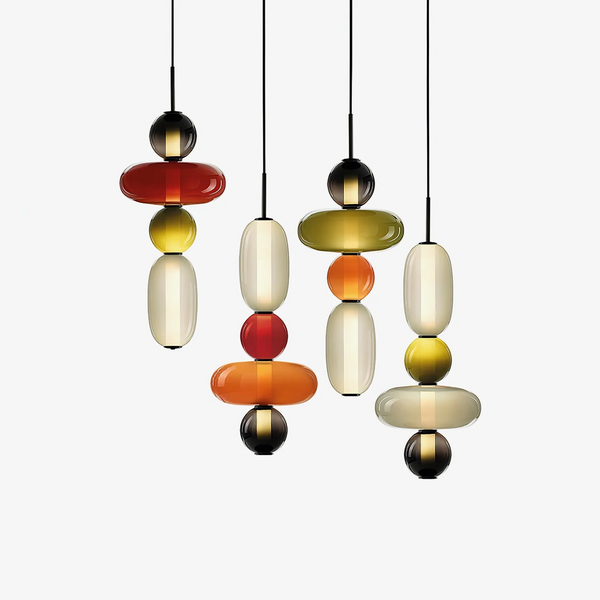 Chic Candied Glass Pendant Light