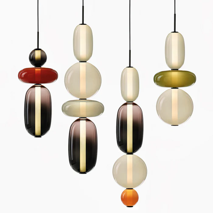Chic Candied Glass Pendant Light
