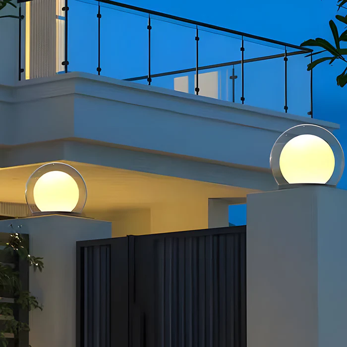 Modern utomhuspelarlampa