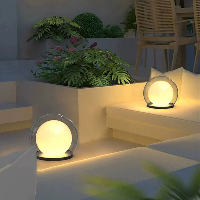 Modern utomhuspelarlampa